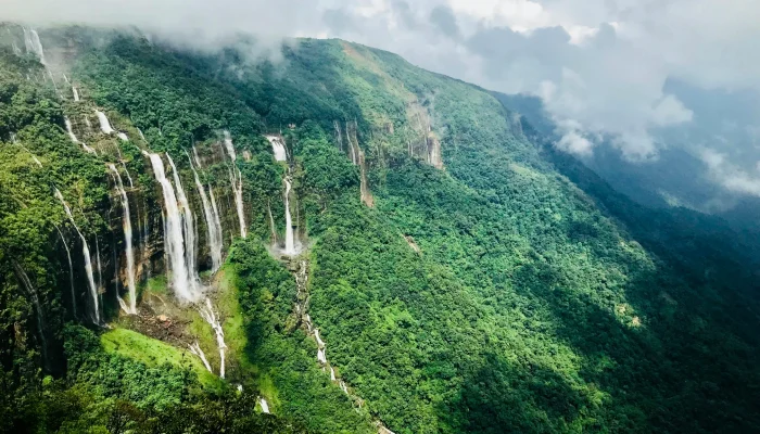 7 Sister waterfall-Shillong